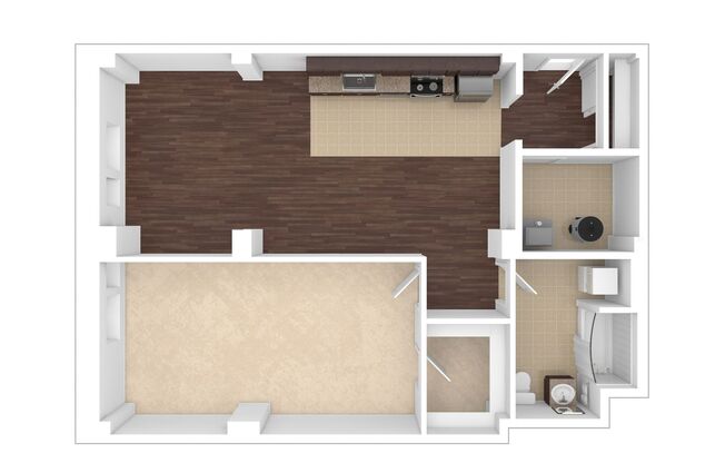 1 bed, 1 bath, 873 sqft, $2,215, Unit T-A01