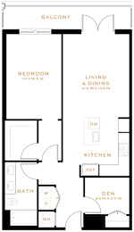 1 bed, 1 bath, 886 sqft, $3,636