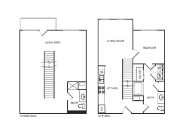 1 bed, 1 bath, 1,492 sqft, $2,725