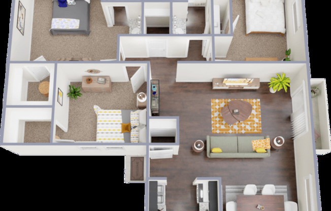 3 beds, 2 baths, 1,228 sqft, $1,550