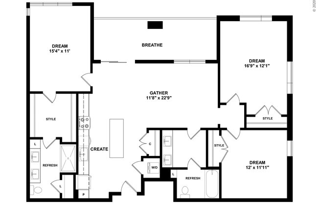 3 beds, 2 baths, 1,318 sqft, $3,490