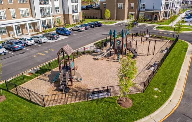 Secured Play Area at Abberly CenterPointe Apartment Homes by HHHunt, Virginia