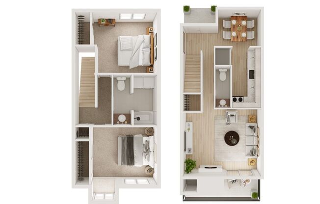 2 beds, 1.5 baths, 1,200 sqft, $2,100, Unit 9519D