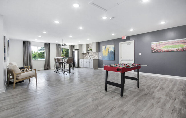 Game Room With Pool Table at Southridge, Kansas