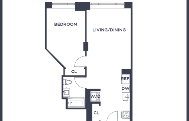 1 bed, 1 bath, $4,550, Unit 407