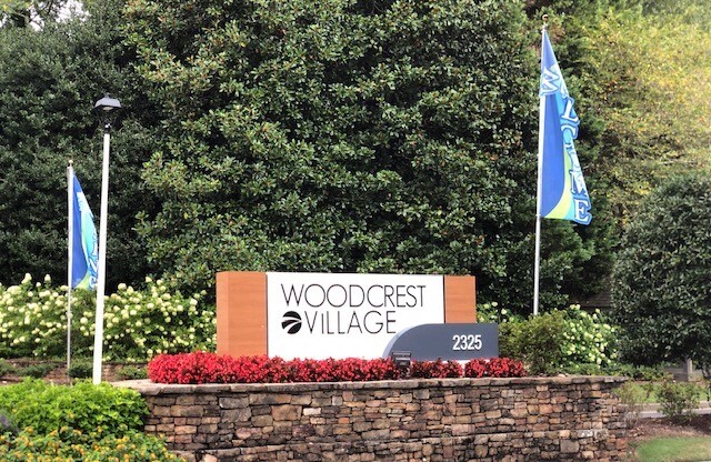 Woodcrest sign.