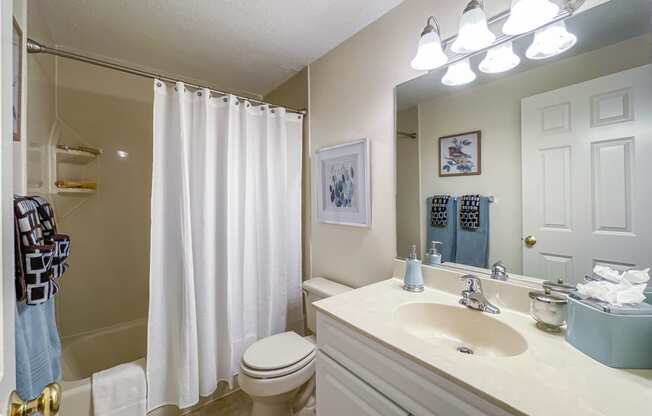 model apartment bathroom