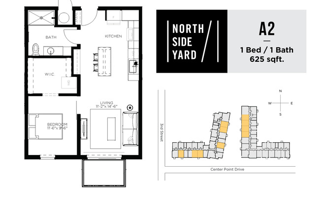 1 bed, 1 bath, 625 sqft, $1,325, Unit 1213
