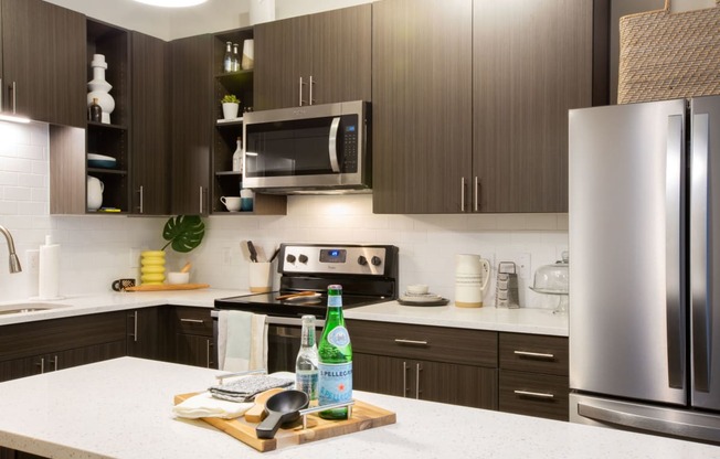 Kitchen with Quartz Countertops at 511 Meeting, Charleston, 29403