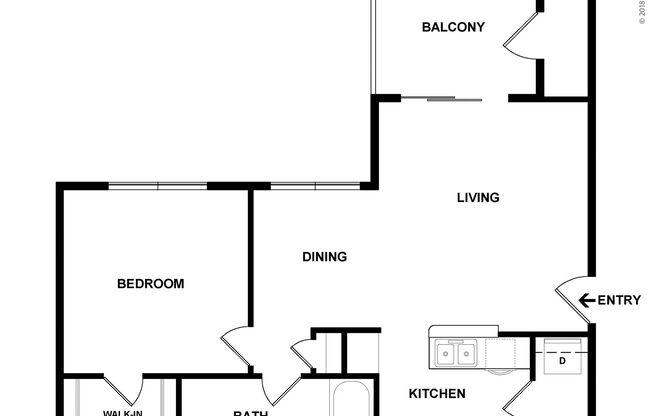 1 bed, 1 bath, 731 sqft, $1,365