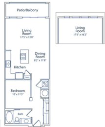 1 bed, 1 bath, 777 sqft, $1,369