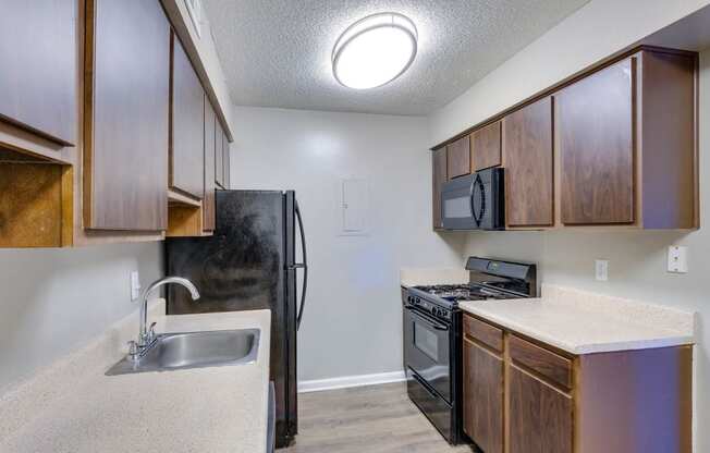 Kitchen at River Crossing Apartments, Georgia
