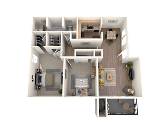 2 beds, 1.5 baths, 1,100 sqft, $1,559