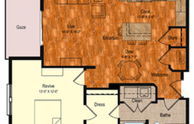 1 bed, 1 bath, 860 sqft, $1,600
