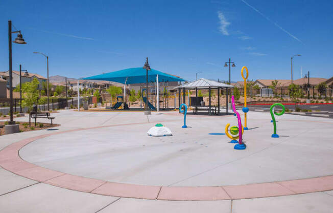 Skye Canyon, NV Townhomes Near Centennial Hills - Banyan Brighton - Swimming Pool with Lounge Chairs