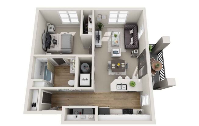1 bed, 1 bath, 724 sqft, $1,349, Unit M-46 ADA Handicap Accessible