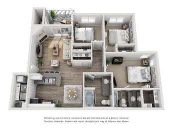 3 beds, 2 baths, 1,250 sqft, $2,241