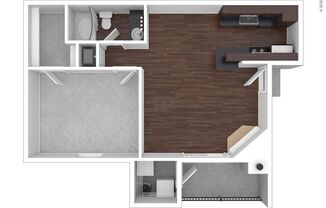 1 bed, 1 bath, 642 sqft, $863