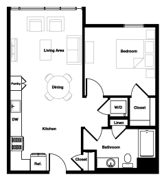 1 bed, 1 bath, 702 sqft, $3,285