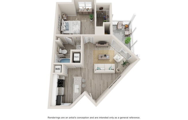 1 bed, 1 bath, 654 sqft, $1,456