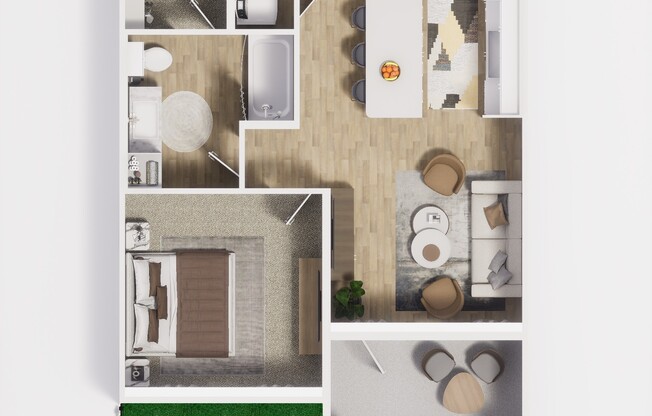 1 bed, 1 bath, 713 sqft, $1,440