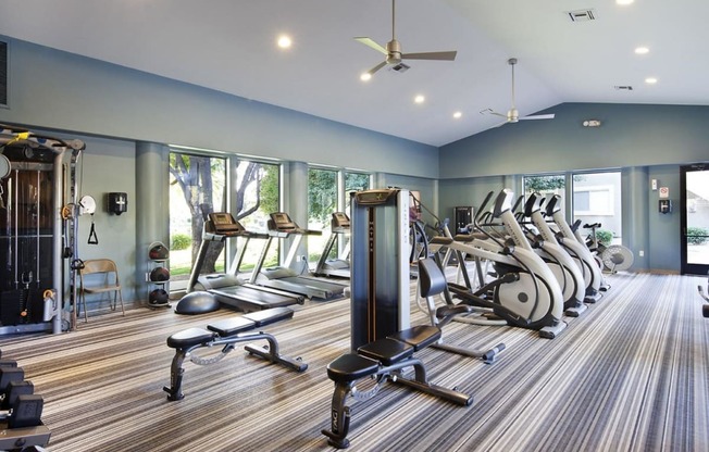 Fitness Center with Wide Variety of Cardio and Weight Equipment, at Lakeview at Superstition Springs, Mesa, Arizona