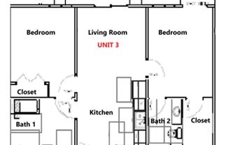 2 beds, 2 baths, 1,000 sqft, $1,250, Unit Model 1460 Unit- 2 BDRM 2 BATH