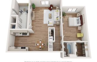 1 bed, 1 bath, 745 sqft, $1,095
