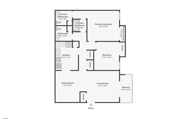 2 beds, 1.5 baths, 980 sqft, $1,425, Unit 972