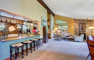 Pembrooke Clubhouse Kitchen Bar Seating Area