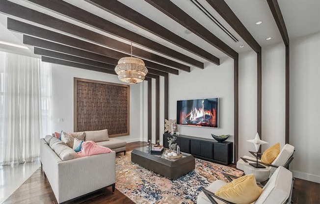 Entertain guests at the expansive resident clubhouse designed by V Star Interior