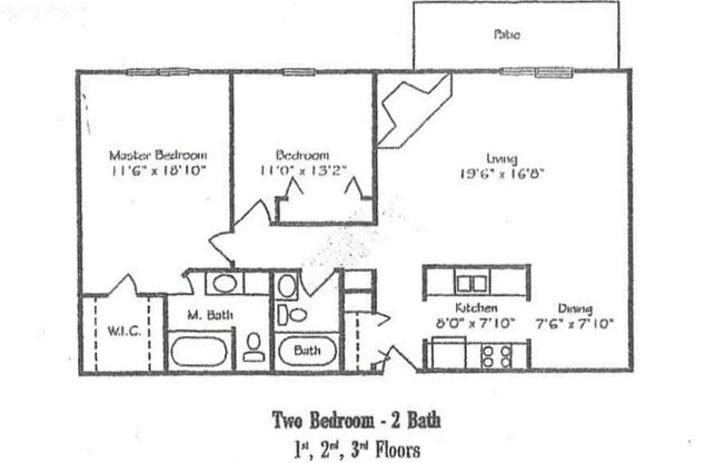 2 beds, 2 baths, 1,029 sqft, $1,209, Unit 2970-095
