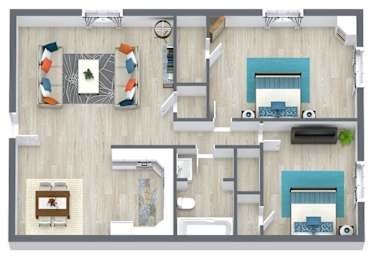 2 beds, 1 bath, 885 sqft, $995