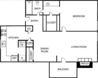 1 bed, 1 bath, 800 sqft, $1,100