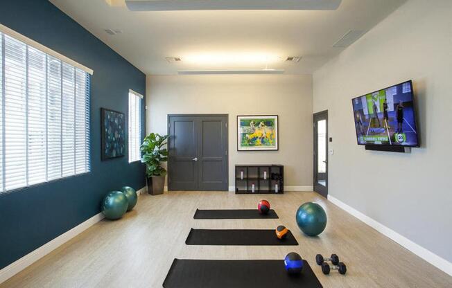 Flex Rooms With Yoga, Spin And Pilates at Hancock Terrace Apartments, California, 93454