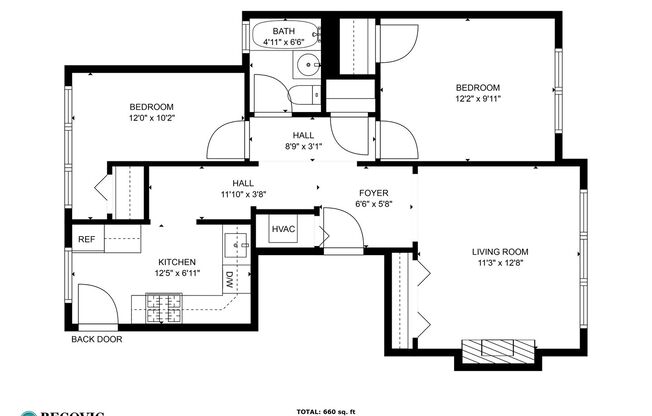 2 beds, 1 bath, 686 sqft, $2,395, Unit 1112-3rd Floor