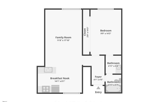 1 bed, 1 bath, 700 sqft, $2,200, Unit 073