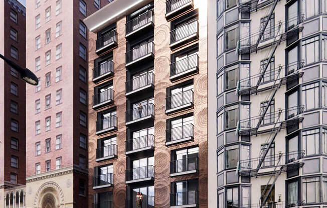 Rendering of TL Apartments in downtown San Francisco