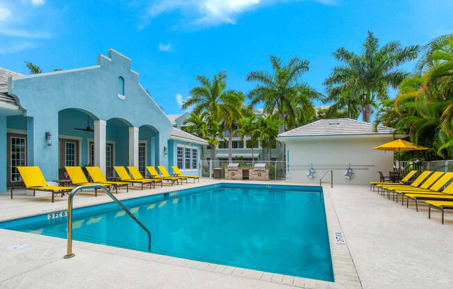 Swimming Pool and Sundeck at The Dakota, Jupiter, FL, 33458