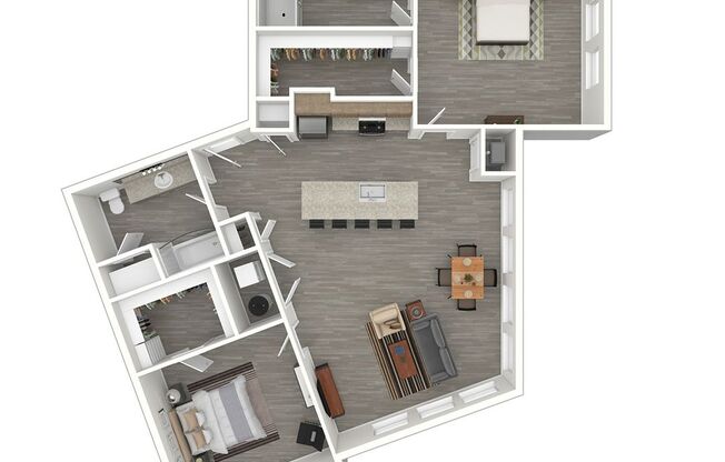 2 beds, 2 baths, 1,247 sqft, $3,615, Unit C-255