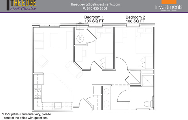 2 beds, 1 bath, 744 sqft, $1,637