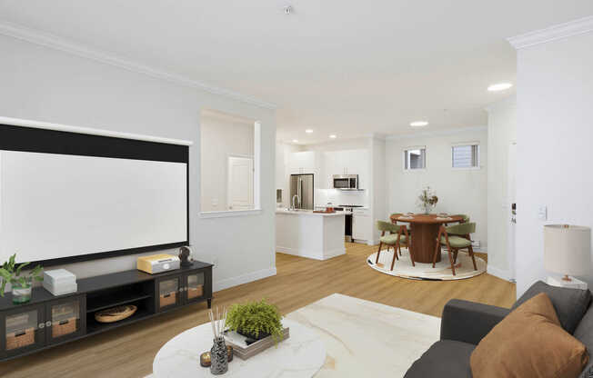 Living Room with Hard Surface Flooring