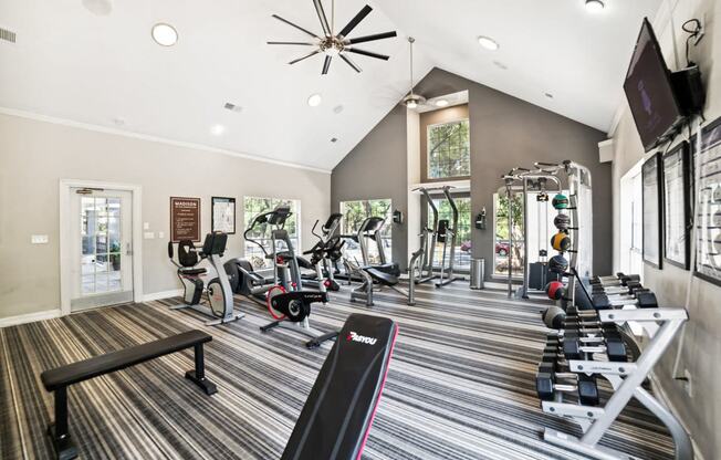 gym equipment at Madison at the Arboretum
