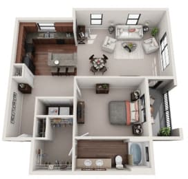 1 bed, 1 bath, 1,057 sqft, $1,455