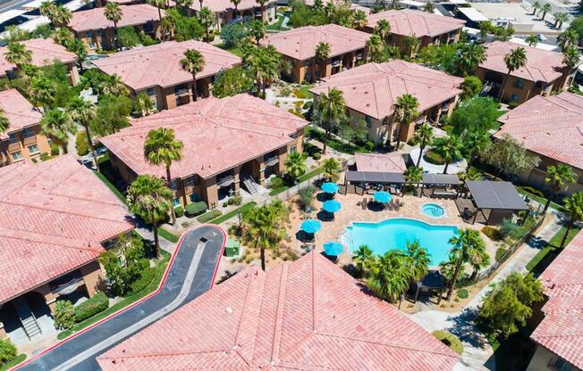 Aerial View Of The Community at Medici Apartment Homes, Bermuda Dunes, California