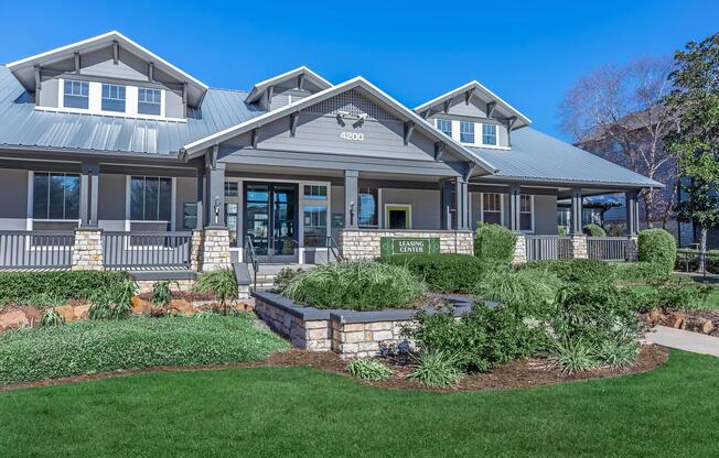 a large lawn in front of a house