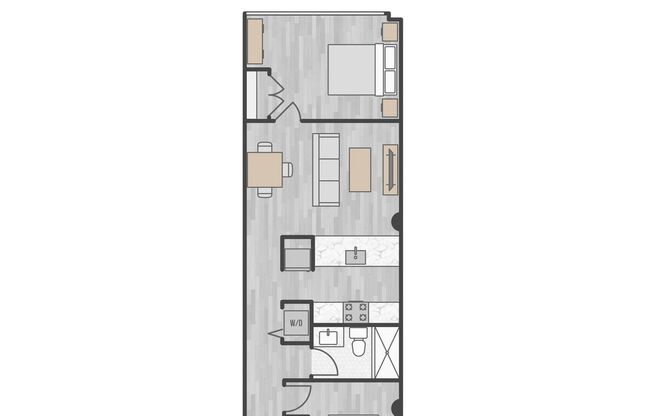 2 beds, 1 bath, 725 sqft, $2,295, Unit 408