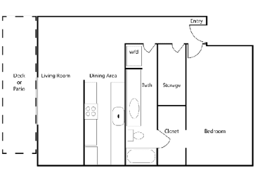 1 bed, 1 bath, 720 sqft, $1,649