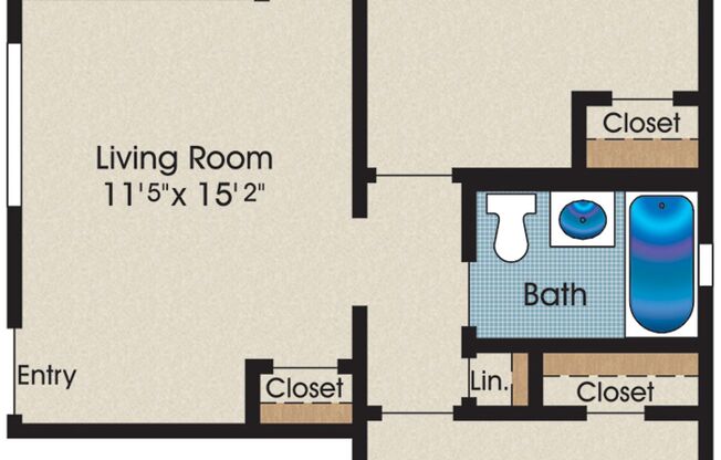 2 beds, 1 bath, 660 sqft, $2,775