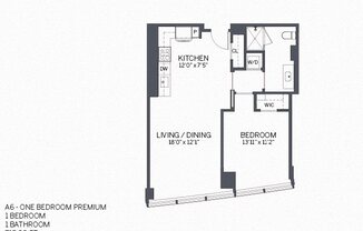 1 bed, 1 bath, 818 sqft, $3,396